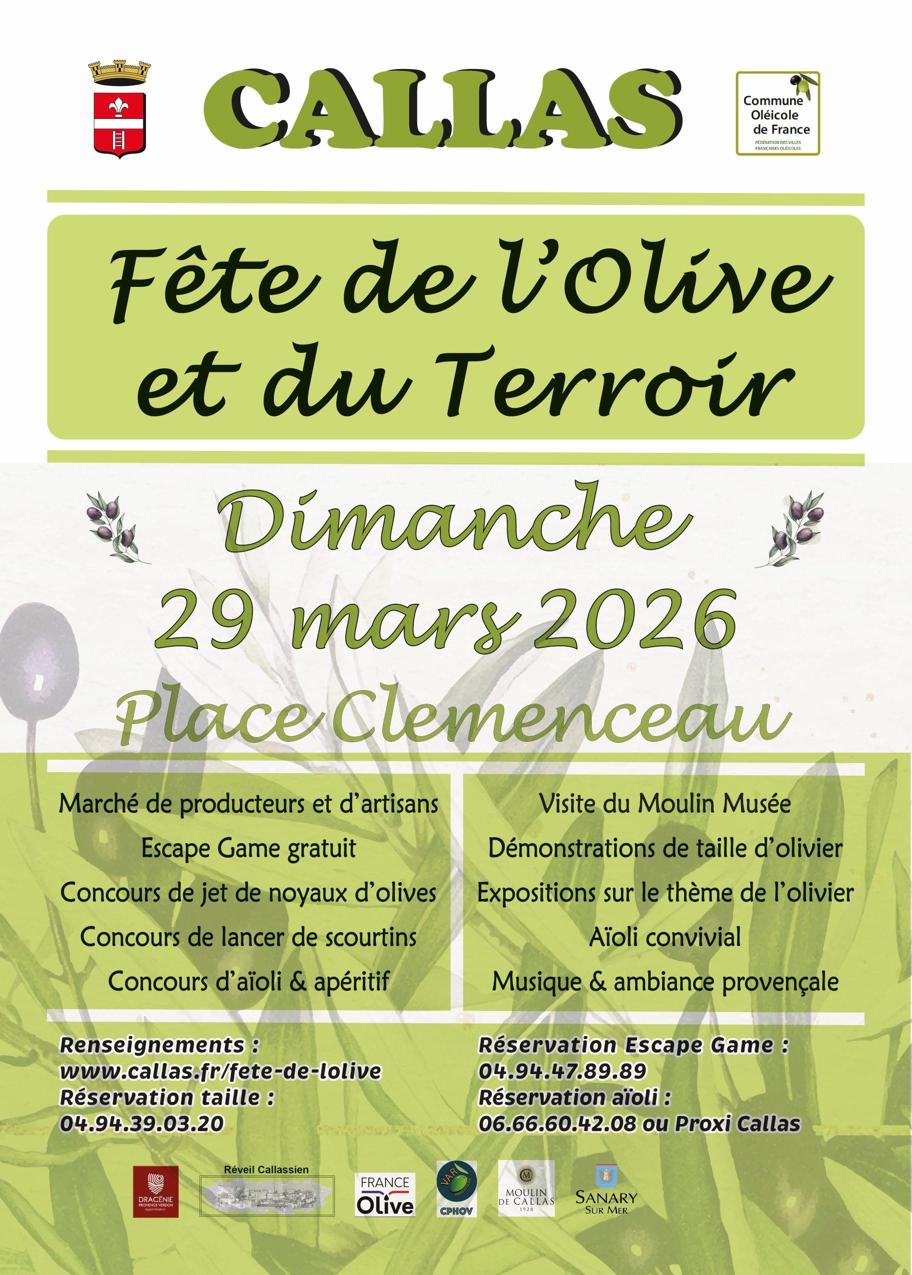Fête de l&rsquo;Olive et du Terroir