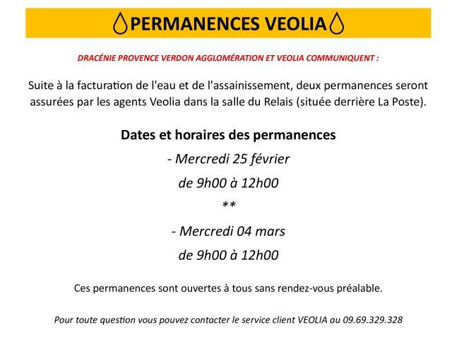 Permanences VEOLIA