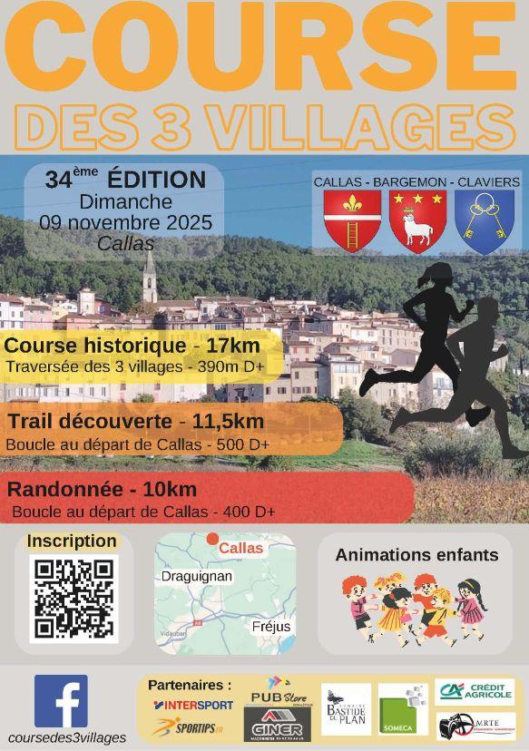Course des 3 villages 9 novembre