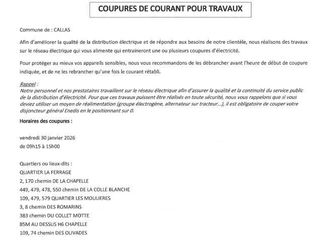 Avis de coupure d&rsquo;eau pour fuite