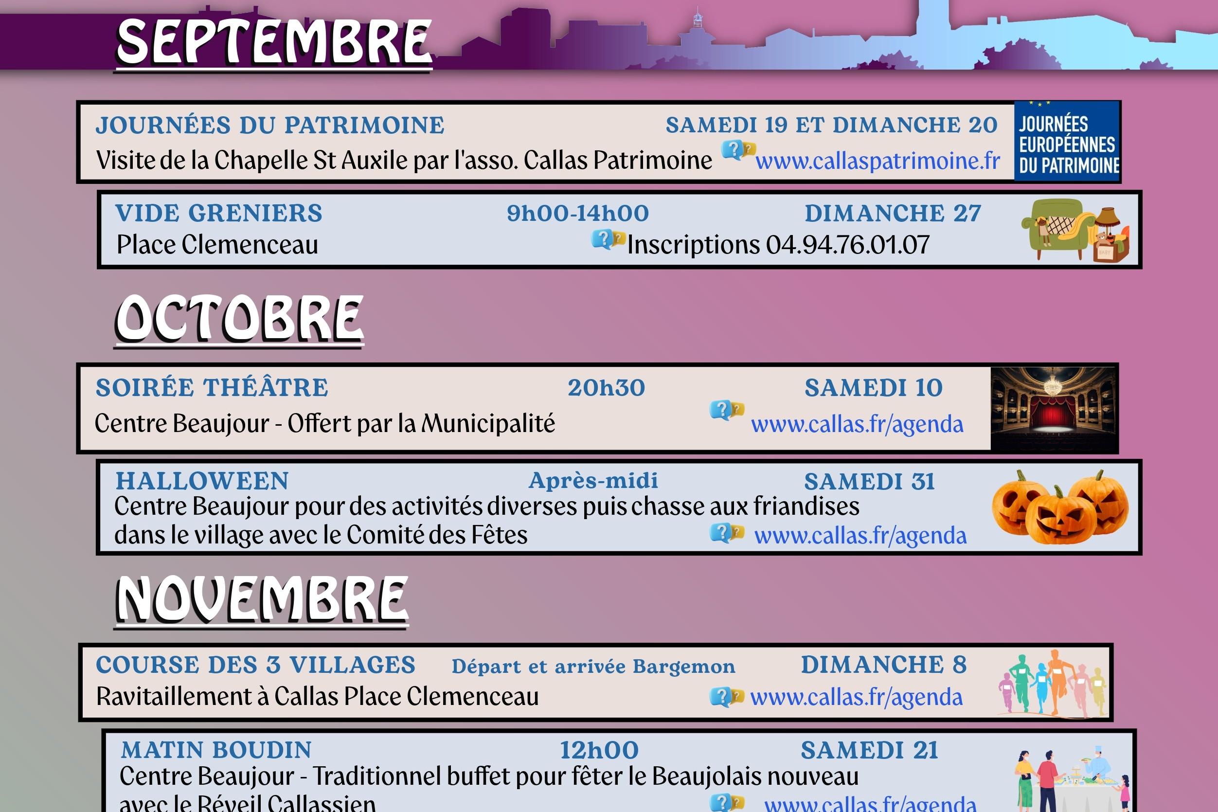 Programme des festivités 2026