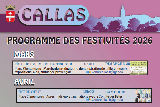 Programme des festivités 2026