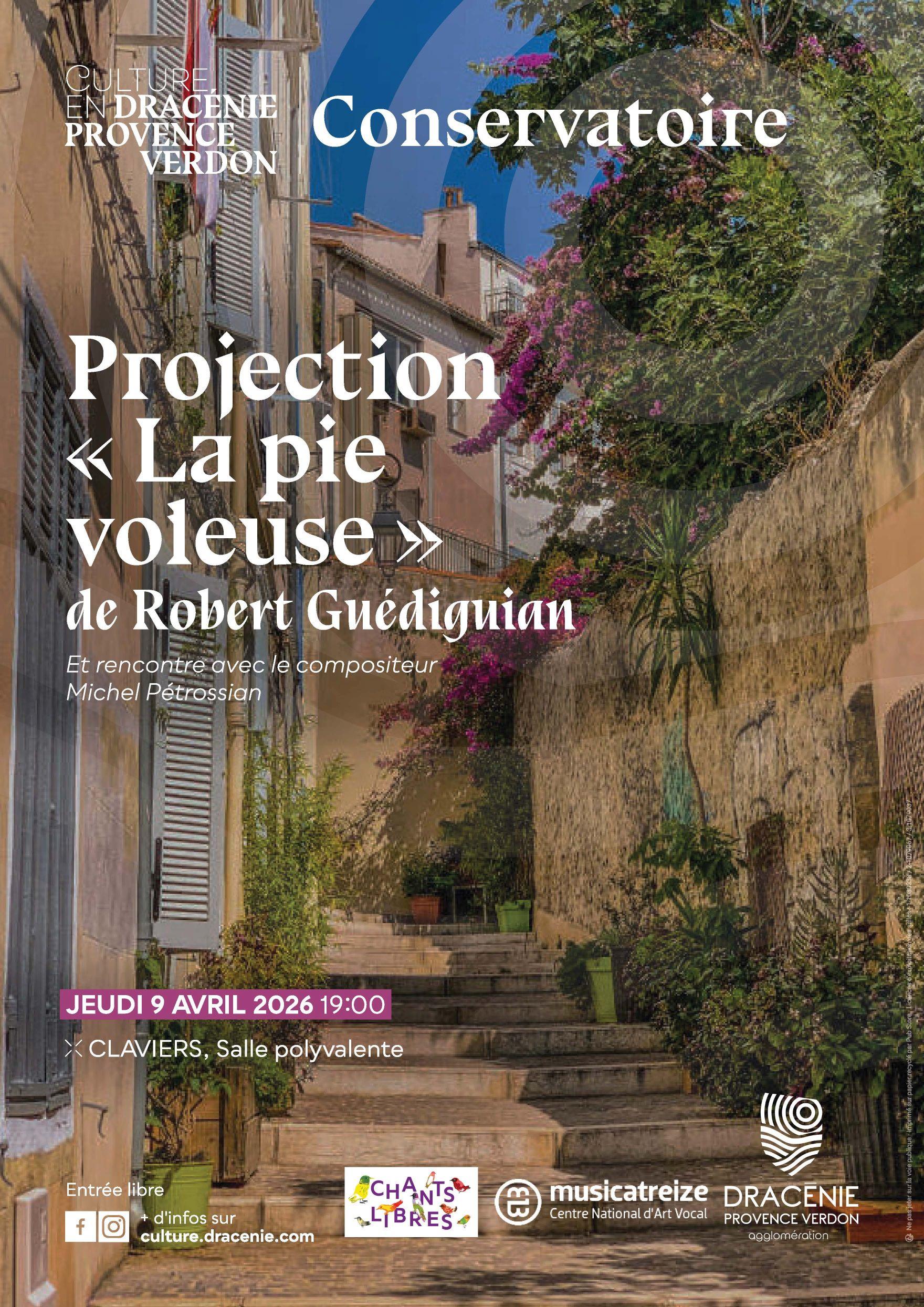 Projection « La pie voleuse » de Robert Guédiguian – Claviers