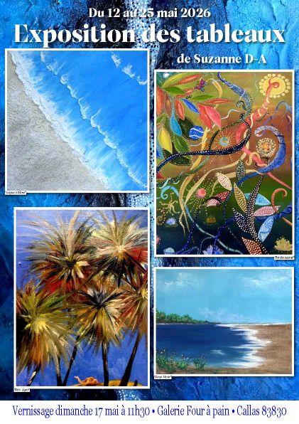 Exposition des tableaux de Suzanne D-A