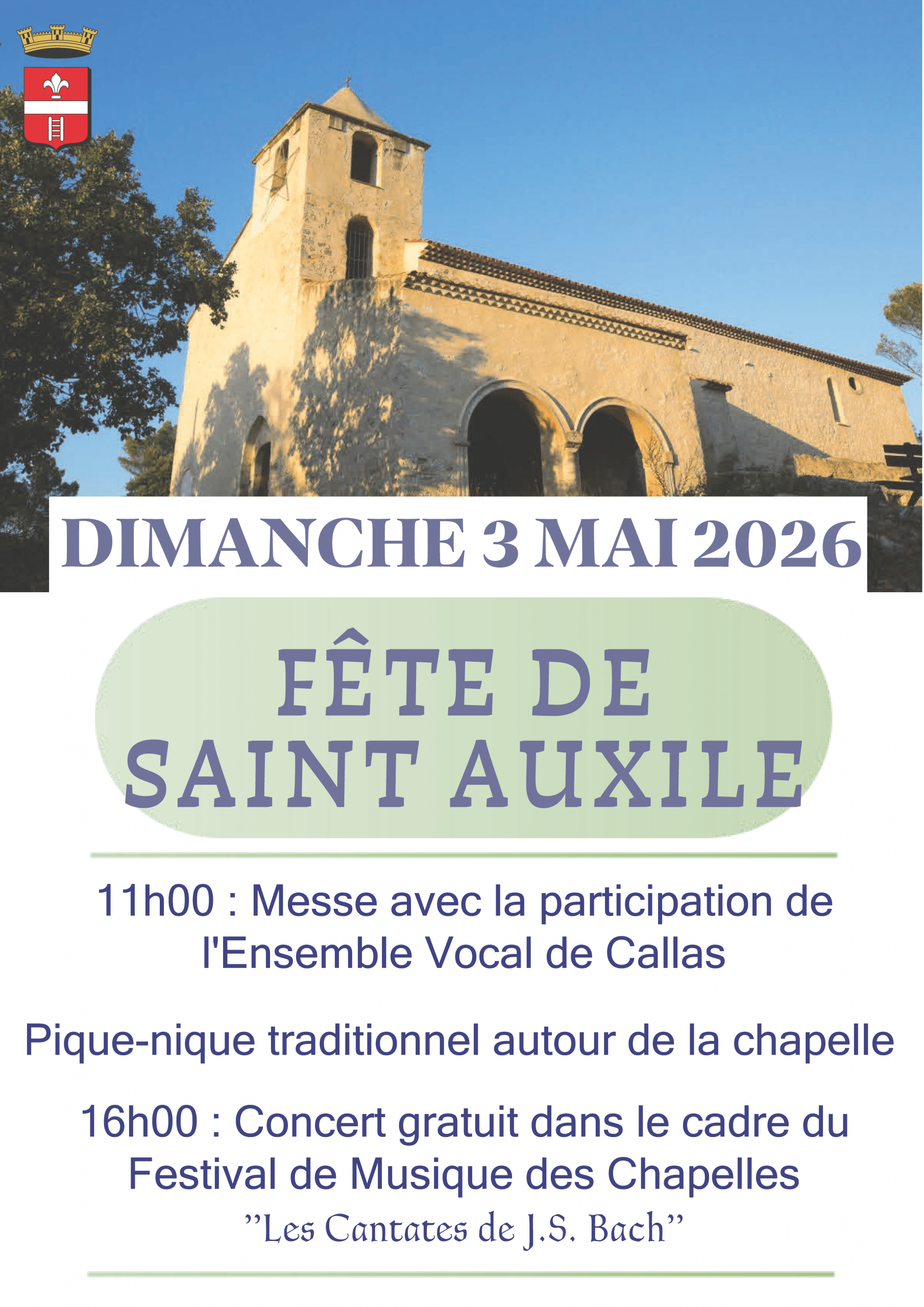 Fête de Saint Auxile le 3 mai