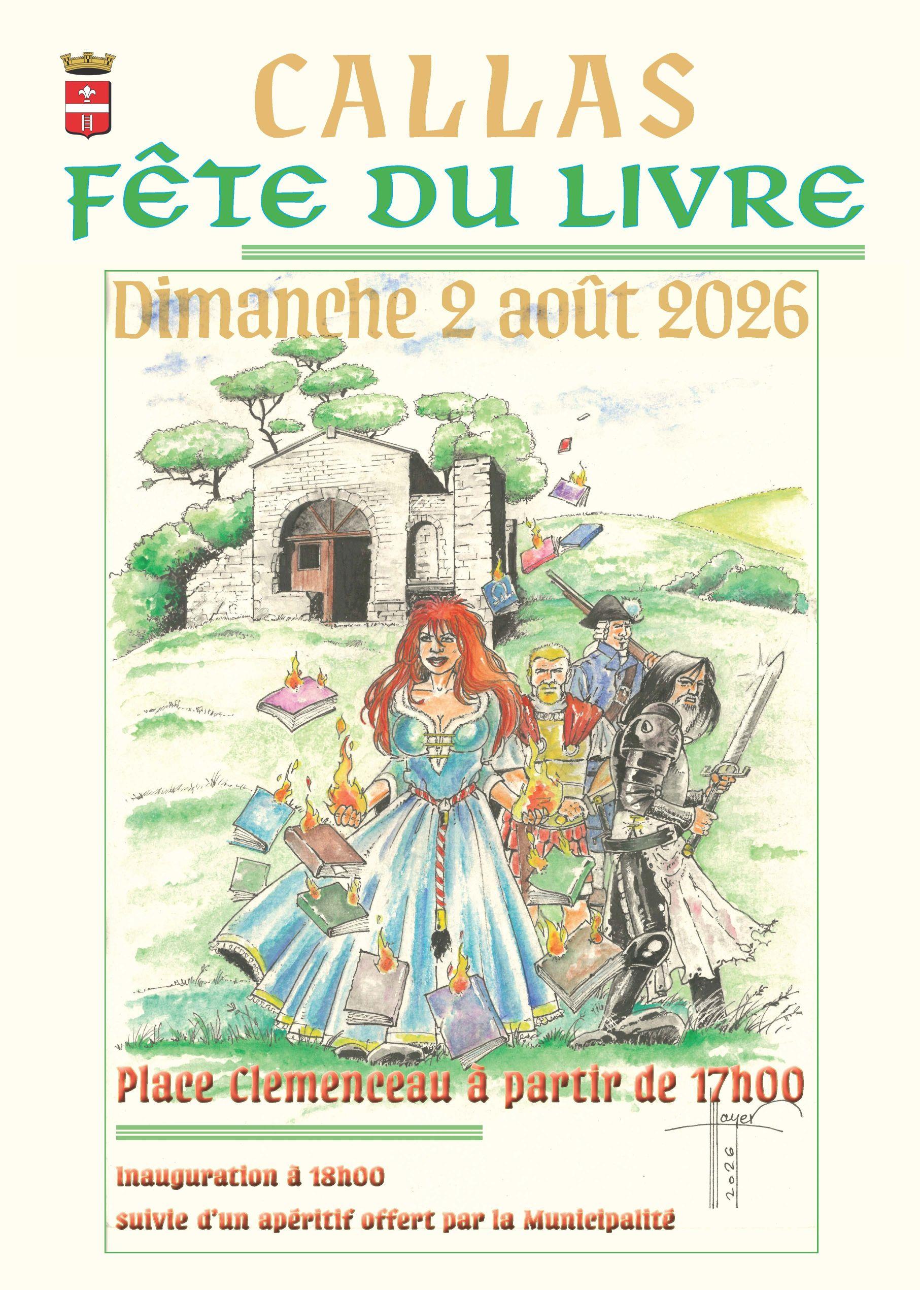 Fête du livre le 2 août