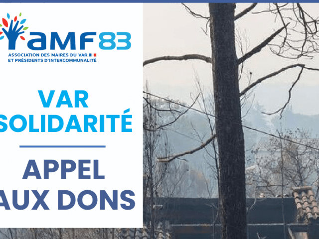 Appel à la solidarité suite aux incendies