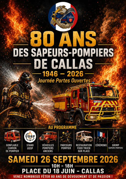 80 ans des Sapeurs-Pompiers de Callas